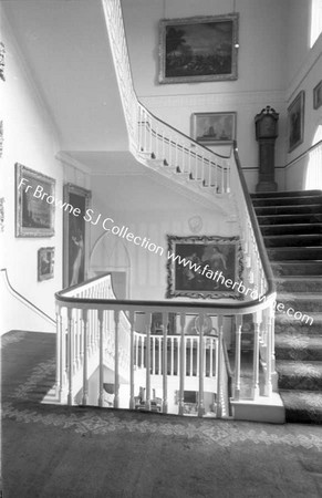 DUNSANY CASTLE STAIRCASE FROM DRAWING ROOM LOBBY